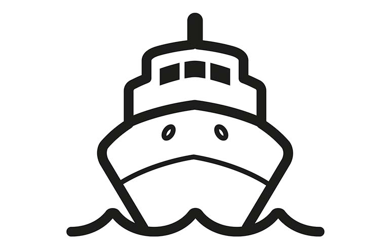 Icono de sistemas de transferencia de fluidos para la industria naval y marítima