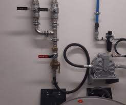 Samoa diaphragm pump installed in fluid transfer system.