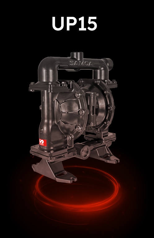 BOMBA NEUMÁTICA DE DOBLE MEMBRANA 1-1/2", UP15, SERIE PIVOT