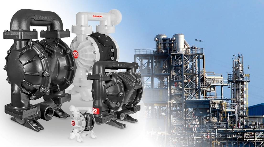 SAMOA AODD pumps on industry 