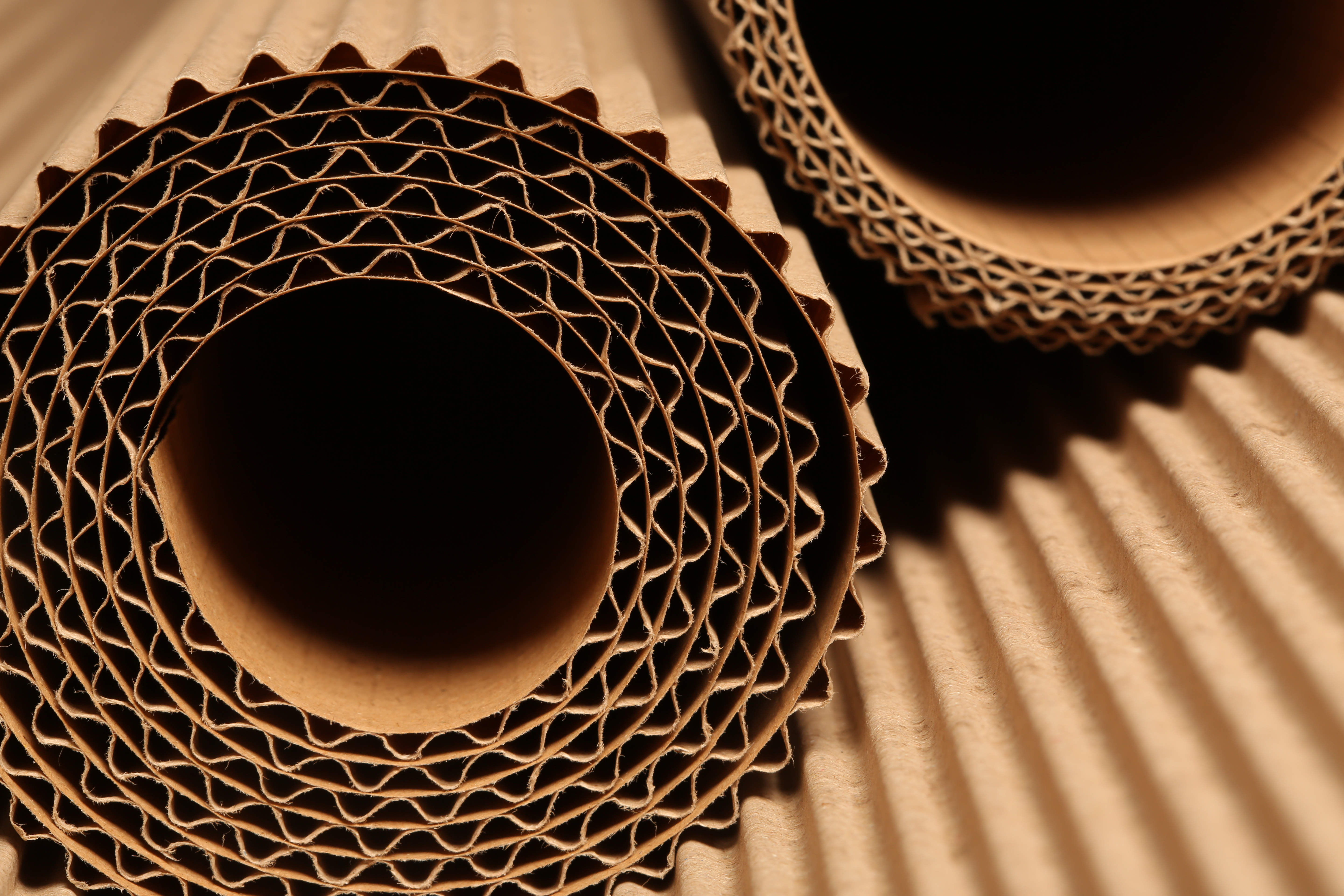 A piece of cardboard on the that industry