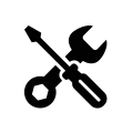 Icono de sistemas de fluidos industriales de fácil mantenimiento