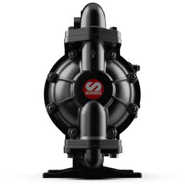 Construcción robusta y duradera de la bomba neumática de doble diafragma SAMOA CP10 con materiales de alta calidad