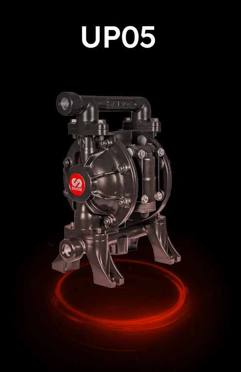 BOMBA NEUMÁTICA DE DOBLE MEMBRANA 1/2", UP05, SERIE PIVOT