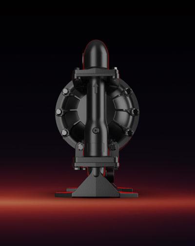 SAMOA UP15 air-operated diaphragm pump in side profile view