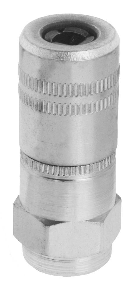 HYDRAULIC CONNECTOR WITH CHECK VALVE, Ø 15 MM, 4 JAWS