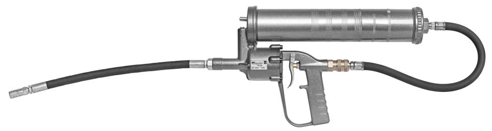 HAND HELD AIR OPERATED GREASE GUN, 1000 CC, FLEXIBLE OUTLET
