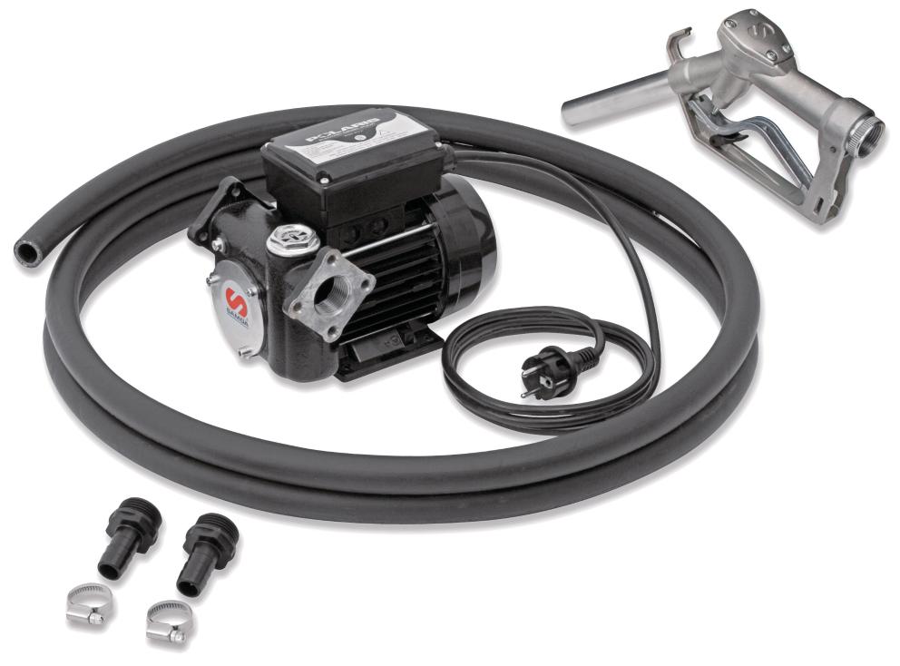 230 V AC POLARIS SERIES ELECTRIC PUMP STATIONARY PACKAGE FOR DIESEL WITH NOZZLE, 50 L/MIN