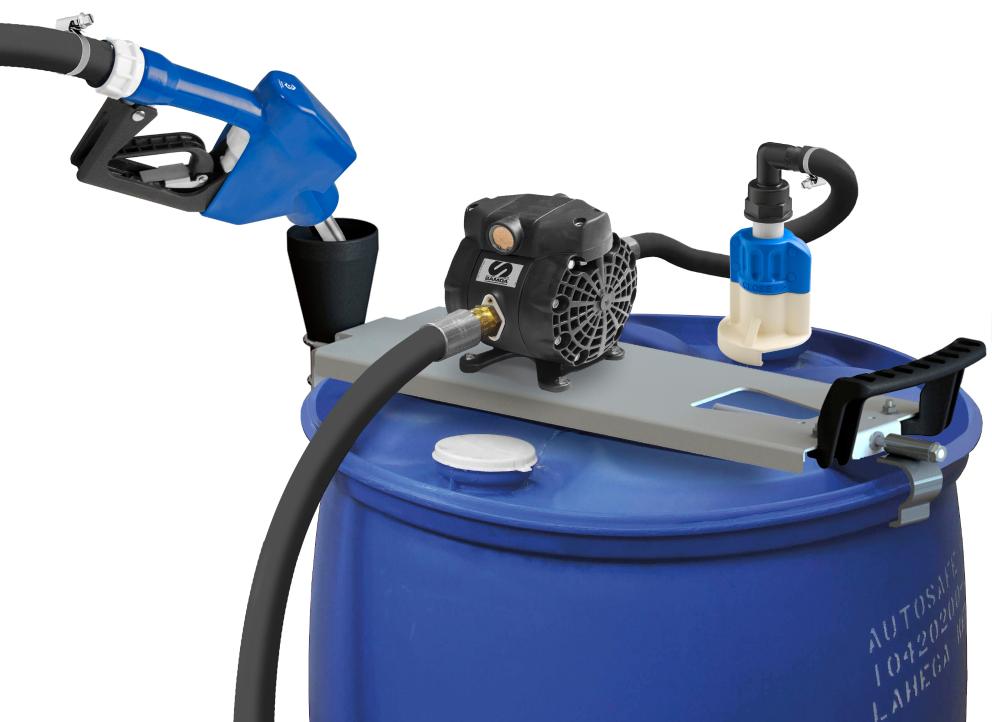 DF50 - 1:1 ADBLUE/DEF PNEUMATIC PUMP MOBILE PACKAGE, ON DRUM OR IBC TANK, WITH AUTOMATIC NOZZLE