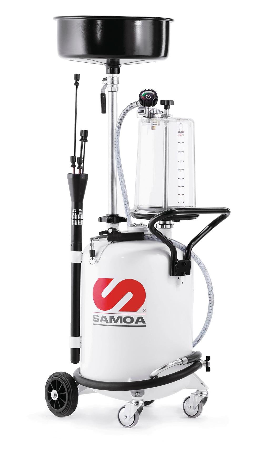 COMBINED WASTE OIL SUCTION AND GRAVITY COLLECTION UNIT WITH TRANSPARENT CHAMBER, 70 L