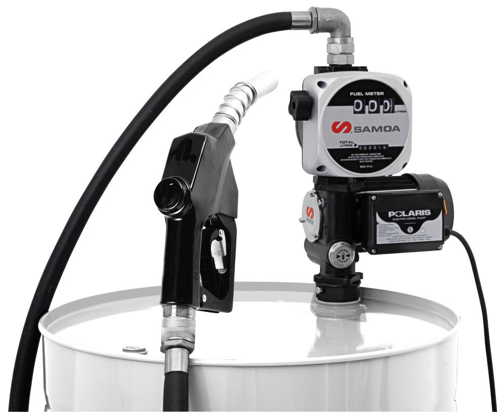 230 V AC POLARIS SERIES ELECTRIC PUMP STATIONARY PACKAGE FOR DIESEL WITH AUTOMATIC NOZZLE AND METER, 50 L/MIN