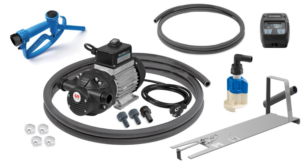 230 V AC SOLURA SERIES STATIONARY ELECTRIC PUMP PACKAGE FOR ADBLUE/DEF WITH NOZZLE AND METER, 30 L/MIN