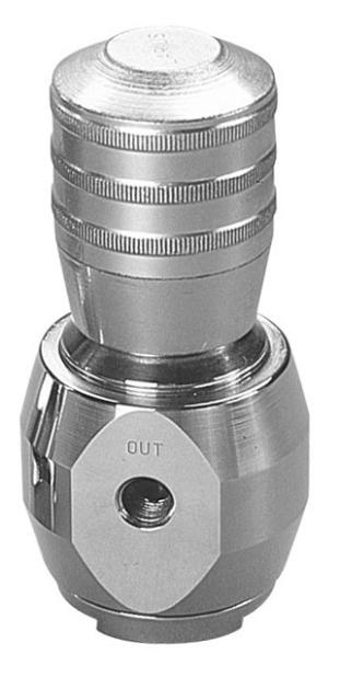 REGULADOR DE ALTA PRESIÓN INOX 30-210BAR (13,50 l/min) ENTRADA DE LUIDO:
3/8 quot; BSPP(F) SALIDA DE FLUIDO: 1/4 quot; BSPP (F),  PRESION DE
ENTRADA MÁXIMA: 210 BAR CON BLOQUEO
