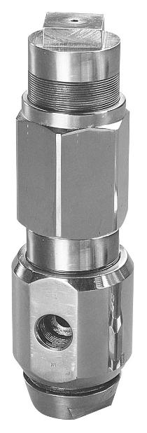 REGULADOR DE ALTA PRESIÓN INOX 10-320BAR (7 l/min) ENTRADA DE LUIDO:
3/4 quot; BSPP(F) SALIDA DE FLUIDO: 3/4 quot; BSPP (F),  PRESION DE
ENTRADA MÁXIMA: 350 BAR CON BLOQUEO