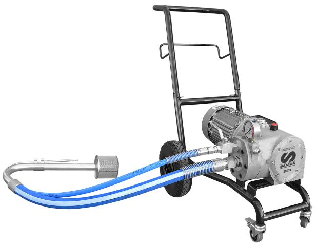 GIOTTO 110V ON TROLLEY WITH SUCTION HOSE