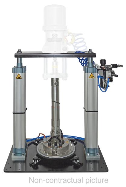 DOUBLE POST RAM FOR 30 L DRUMS  (HEIGHT: 700mm CLOSE/1200mm OPENCONEXION: 3/8