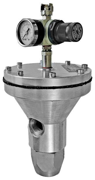 SS HIGH PRESSURE REGULATOR 10-250BAR (7 l/min) FLUID INLET: 3/4“ BSPP(F)
FLUID OUTLET: 3/4” BSPP (M), MAXIMUM INLET PRESSURE: 400 BAR