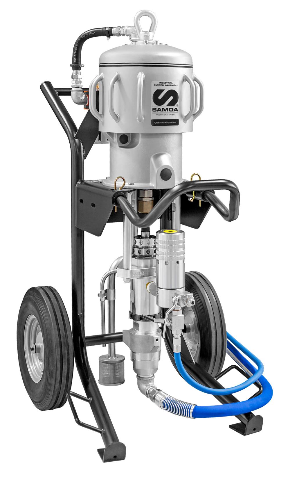 STAINLESS STEEL SUPER-NOVA 45:1 ON Trolley WITH LINE FILTER AND RETURN,
AIR FRL AND SUCTION HOSE
