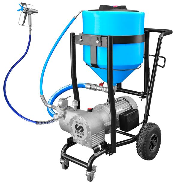 GIOTTO 220V ON TROLLEY WITH 50L TANK AND SPRAYING KIT (HOSE: 3/16