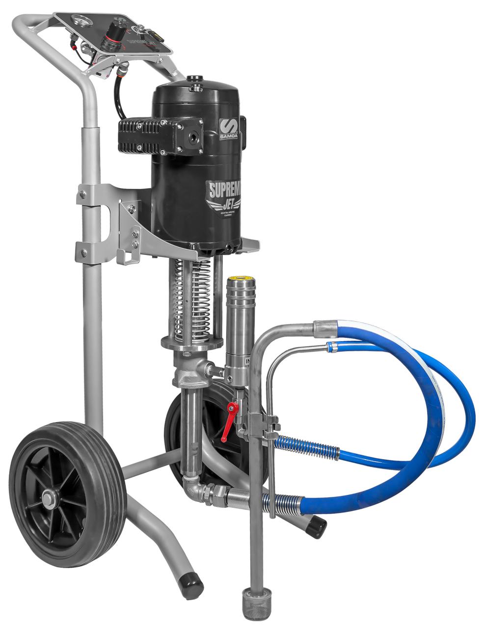 SS SUPREME-JET 33:1 AIRLESS ON Trolley + LINE FILTER + SUCTION HOSE