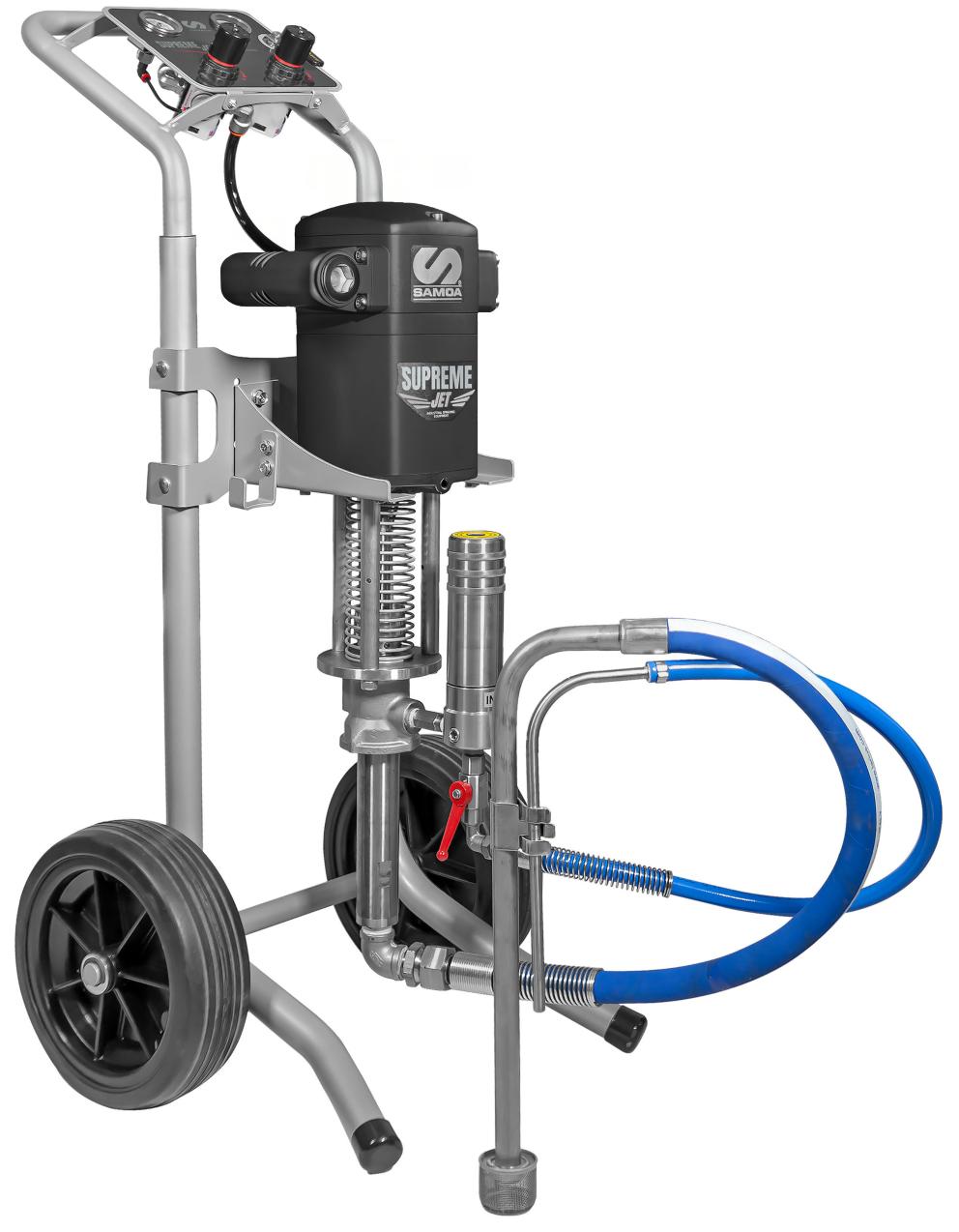 SS SUPREME-JET 35:1 AIR-CONTROLLED AIRLESS ON Trolley + LINE FILTER +
SUCTION HOSE
