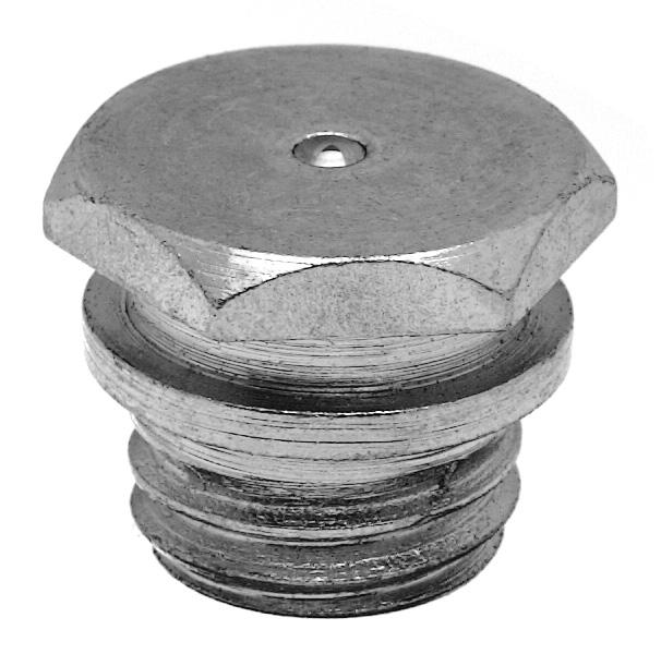 MT-150 15 MM HEXAGON HEAD NIPPLE, SAE (UNF) THREAD, 5/16