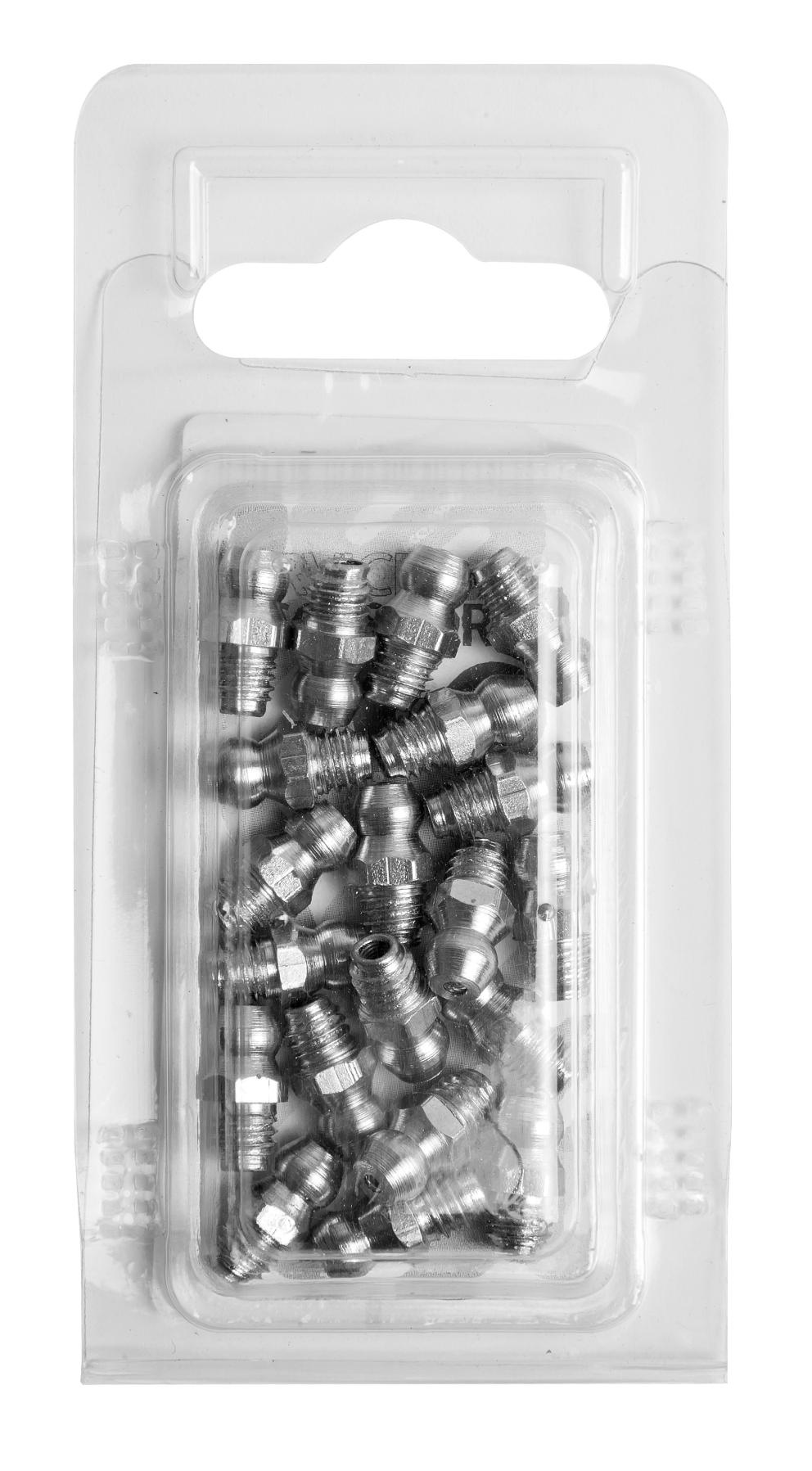 KIT BLÍSTER ENGRASADORES HIDRÁULICOS MT-503, RECTO, ROSCA MÉTRICA, M 6 x 1,00. BLÍSTER 20 U.