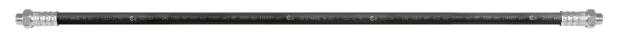 GREASE OUTLET HOSE, SINGLE POLYESTER BRAID, 500 MM