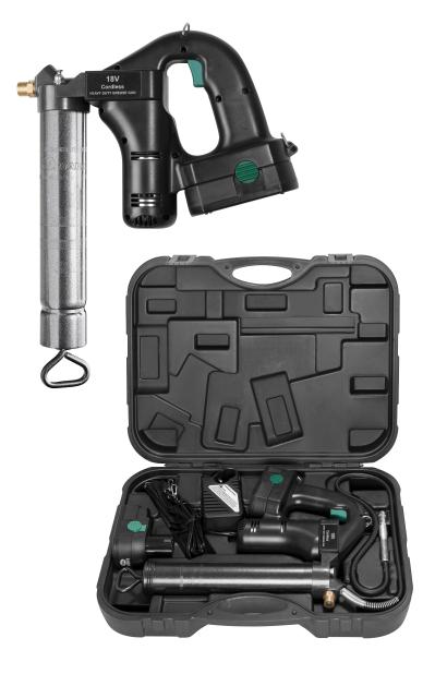 Li-ION BATTERY GREASE GUN WITH 2 BATTERIES, PG-18V SERIES