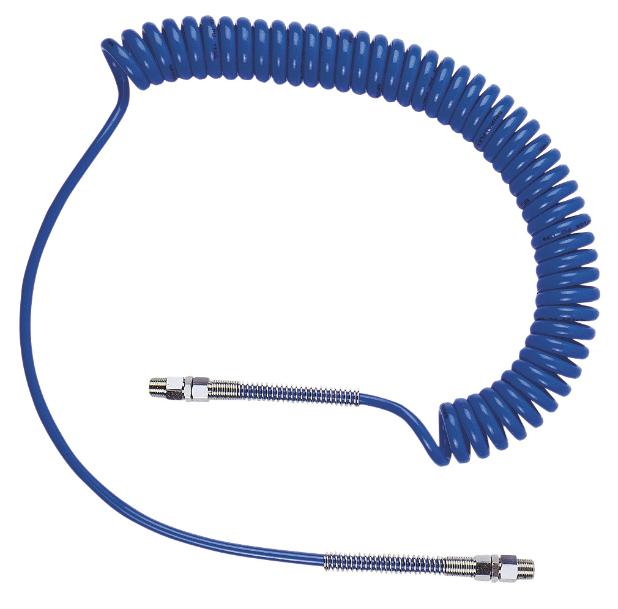 EXTENSIBLE AIR HOSE, POLYURETHANE, 6 x 4 MM, 1/4