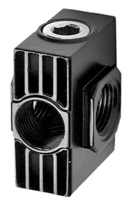 Four-Outlet Threaded Block, 1/2