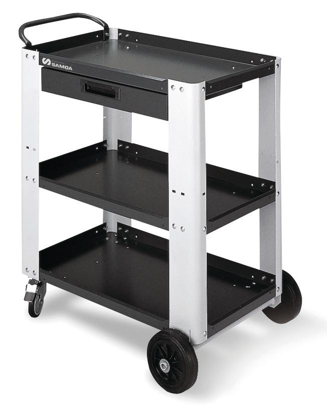 Auxiliary Furniture Trolley, Industrial, With Drawer, 880 × 610 × 930 mm