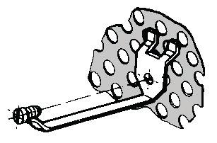 Kit of 5 Extra-Long Hooks for Perforated Panels