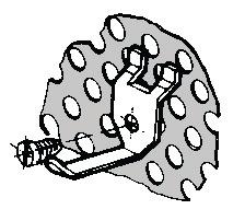 Kit of 15 Long Hooks for Perforated Panels