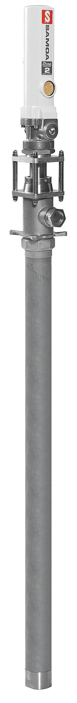 STAINLESS STEEEL PNEUMATIC PISTON PUMP WITH SUCTION TUBE, PUMPMASTER 2,PM2 - 1:1, 205 L (55 GAL) DRUMS
