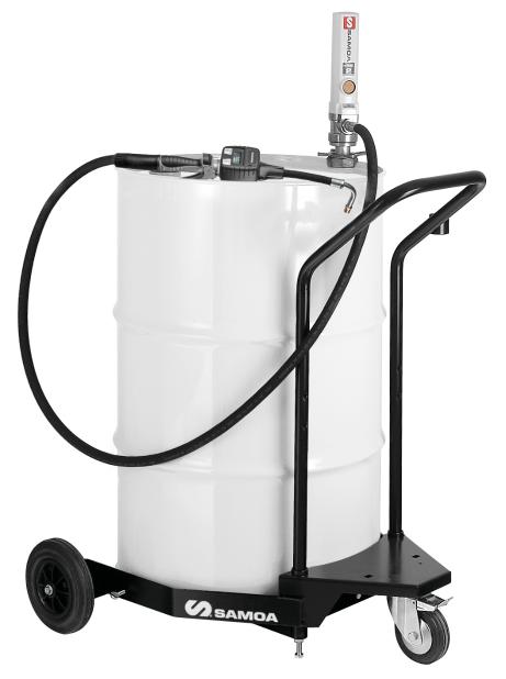 PUMPMASTER 2 - 3:1 RATIO OIL PNEUMATIC PUMP, 205 L DRUM MOBILE PACKAGE
(432000 TROLLEY)