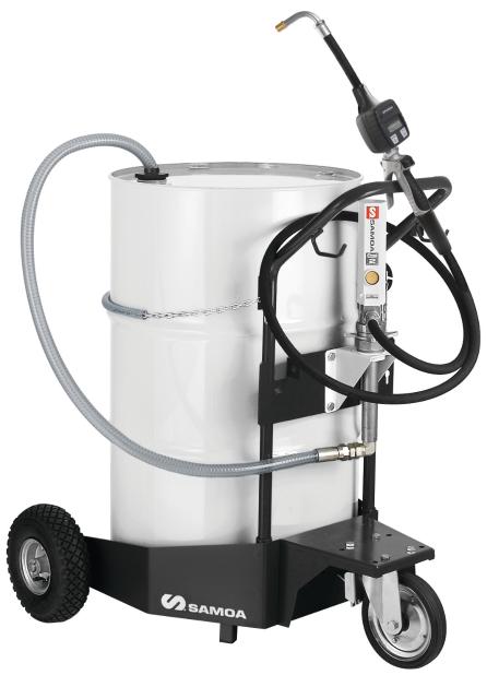 PUMPMASTER 2 - 3:1 RATIO OIL PNEUMATIC PUMP, 205 L DRUM MOBILE PACKAGE
(432814 TROLLEY)