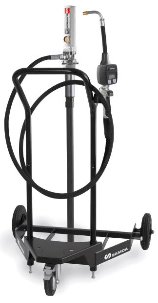 PUMPMASTER 2 - 1:1 RATIO COOLANT PNEUMATIC PUMP, 205 L DRUM MOBILE PACKAGE