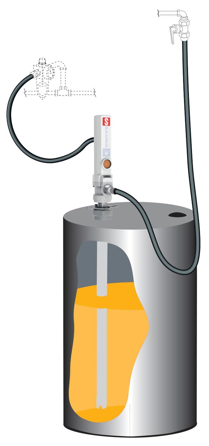 KIT DE BOMBA NEUMÁTICA PUMPMASTER 2 - 3:1 PARA ACEITE, BIDÓN 205 L