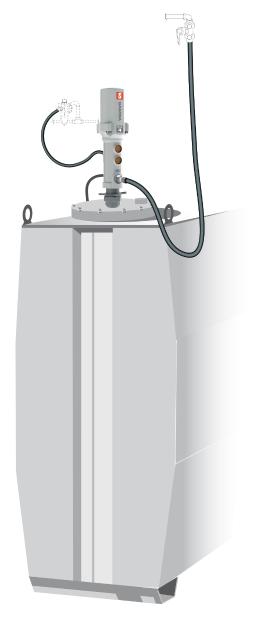 KIT DE BOMBA NEUMÁTICA PUMPMASTER 4 - 5:1 PARA ACEITE, CISTERNA