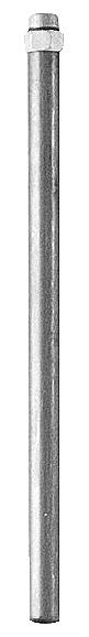 SUCTION TUBE FOR PISTON PUMPS, Ø 48 MM, 673 MM x 1 1/2