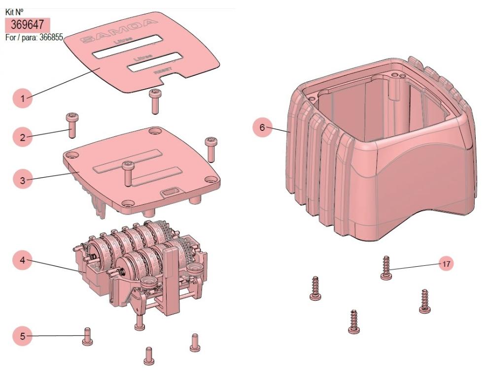KIT REGISTRADOR MECÁNICO C30-OG (LITROS)
