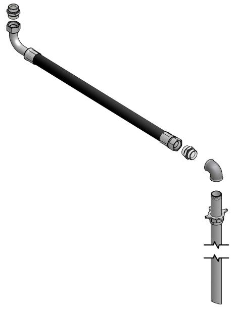 OIL SUCTION KIT FOR PM45 10:1 WALL MOUNTED STUB PUMP, 205 L DRUMS AND1.000 L IBCS