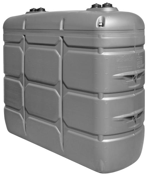 DOUBLE-WALL HDPE TANK FOR FUELS, LUBRICANTS AND COOLANTS, 1500 L