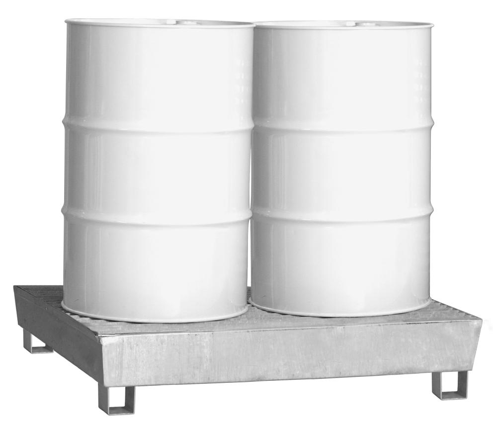 SPILL CONTAINMENT SUMP FOR 205 L DRUMS, 440 KG, 2 DRUMS