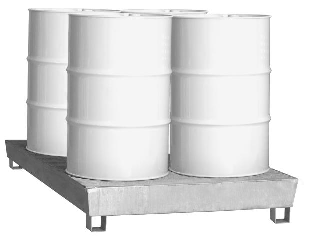 CUBETO ANTICONTAMINACIÓN PARA BIDONES DE 205 L, 800 KG, 4 BIDONES