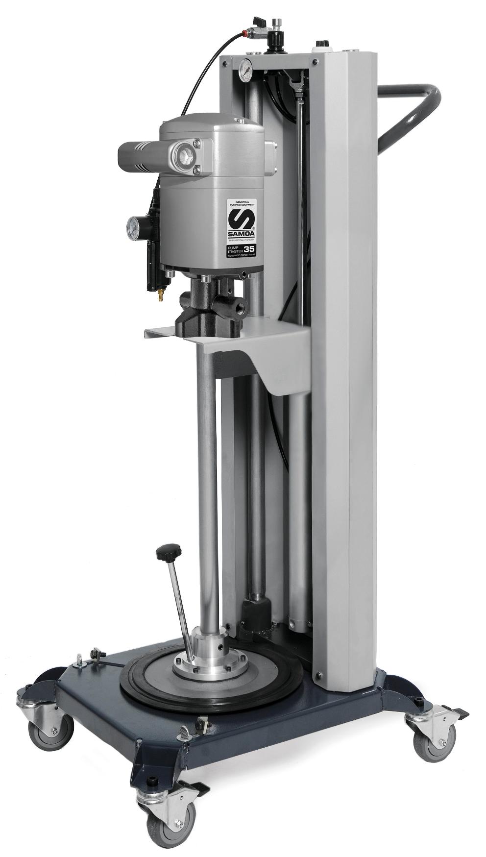 PUMPMASTER 35 - 60:1 RATIO GREASE PNEUMATIC PUMP, 12-20 KG PAILS MOBILE
EXTRUSION PACKAGE