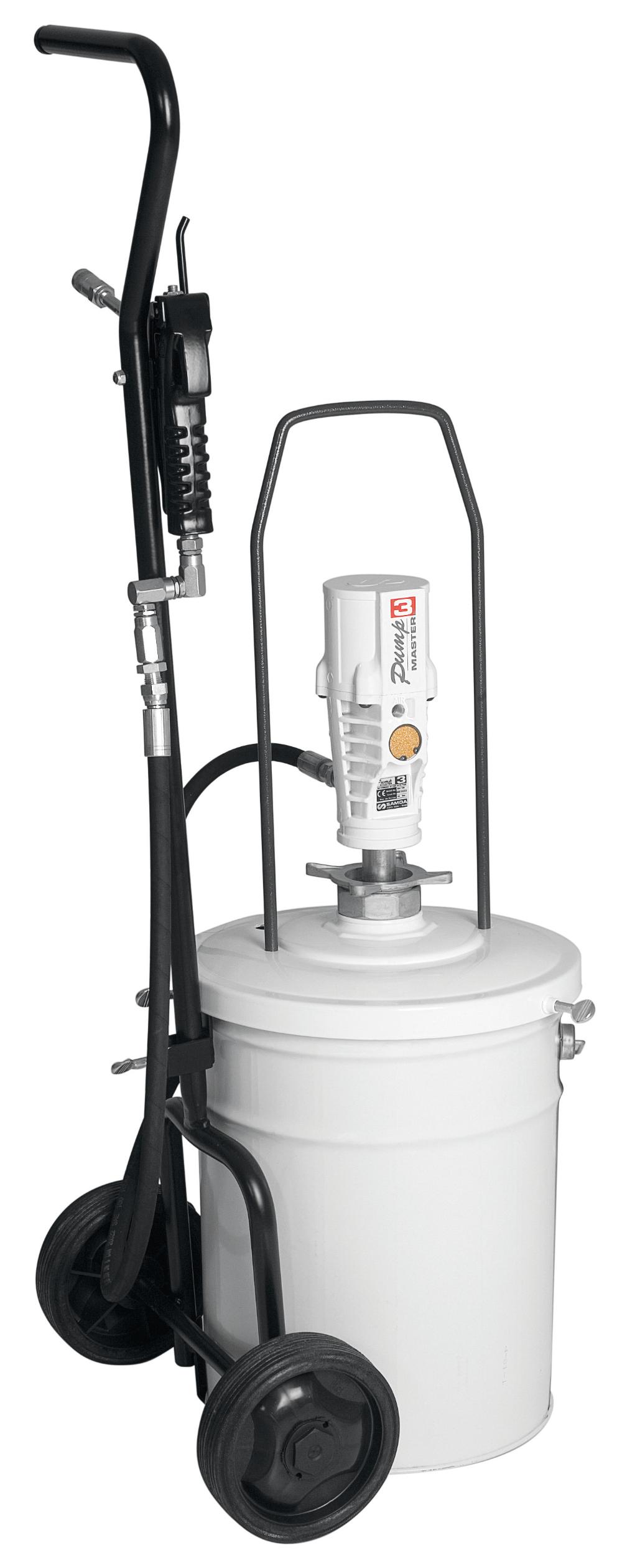 PUMPMASTER 3 - 55:1 RATIO GREASE PNEUMATIC PUMP, 20 KG PAILS MOBILE PACKAGE