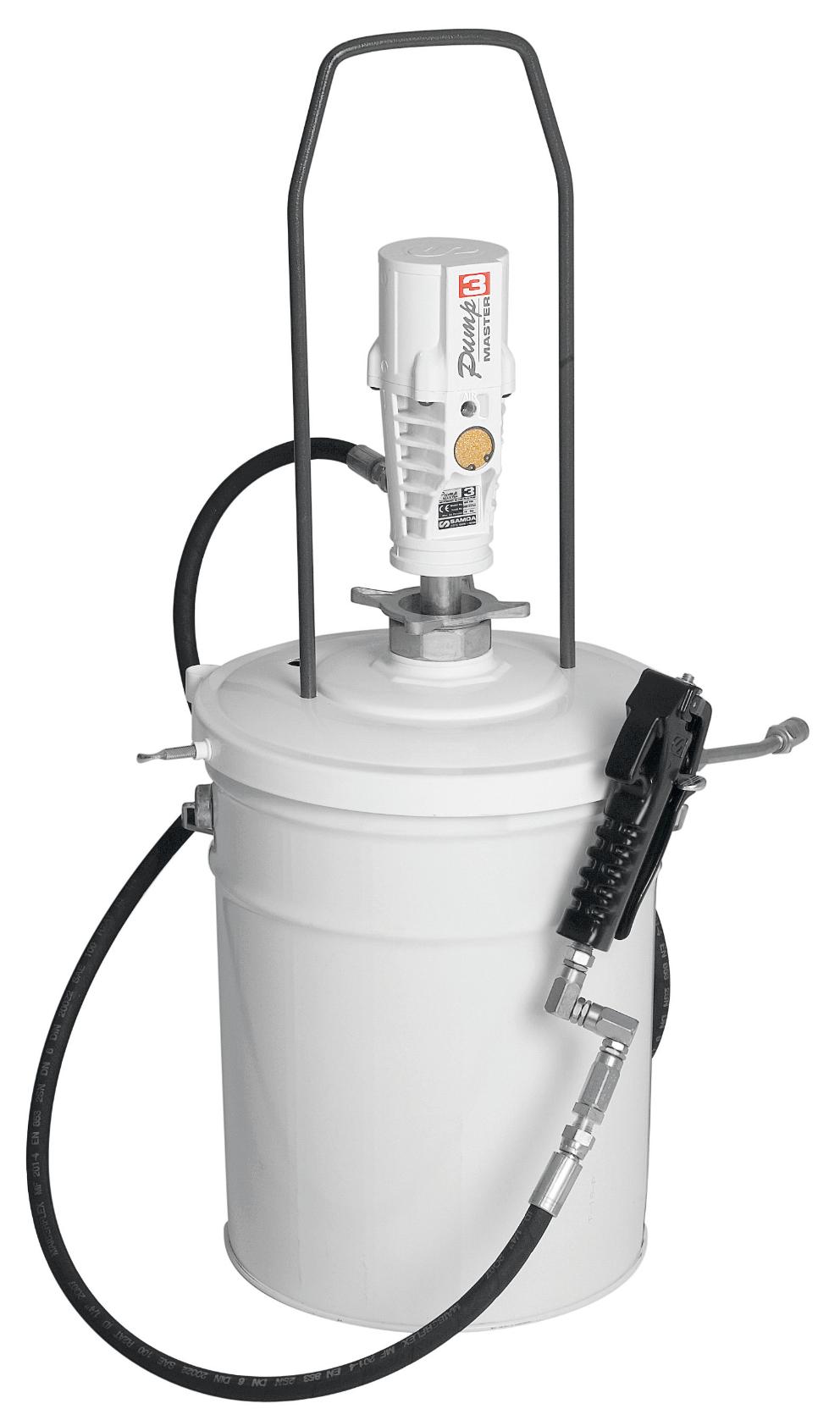 PAQUETE PORTÁTIL DE BOMBA NEUMÁTICA PUMPMASTER 3 - 55:1 PARA GRASA,
BIDÓN 12,5 - 18 KG