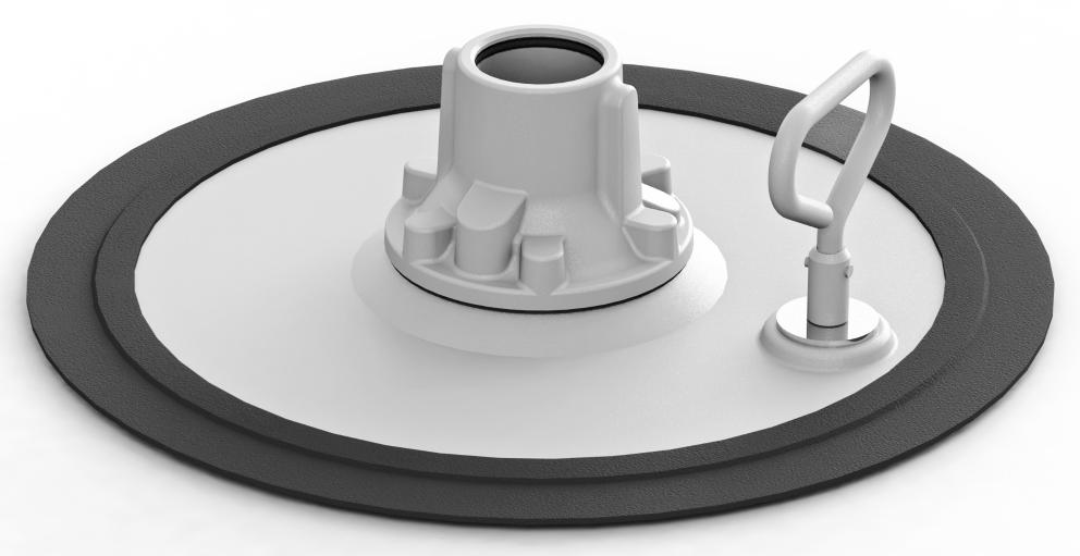 HEAVY DUTY FOLLOWER PLATE, 50 KG DRUM, 305 - 360 MM